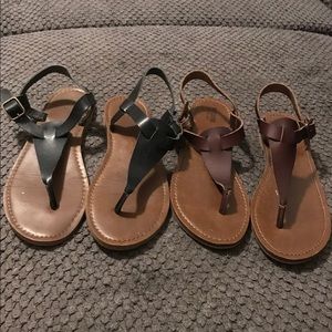 Two pairs sandals
